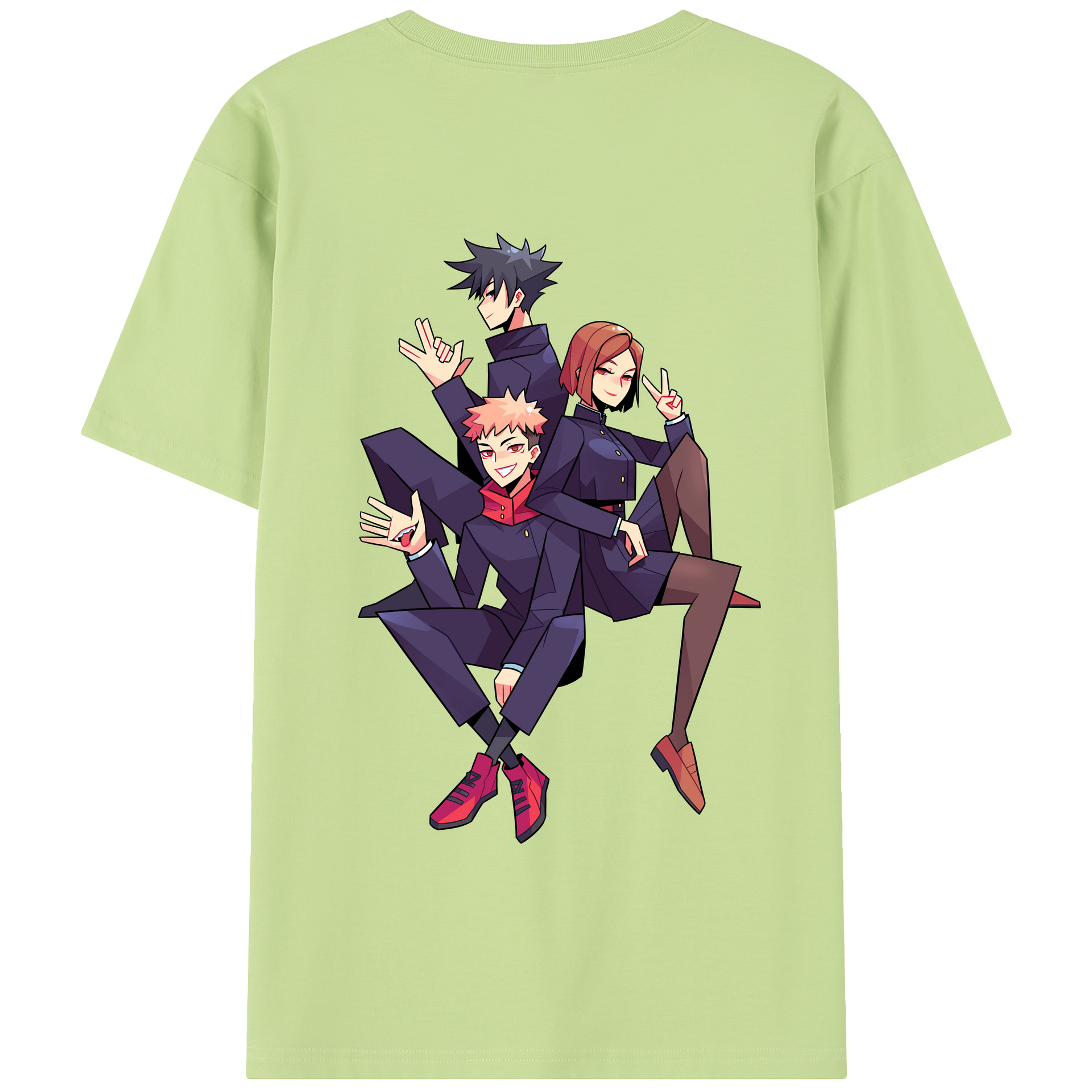 （画像用） 呪術廻戦 Jujutsu Kaisen 綿100％半袖Tシャツ（背面プリント）